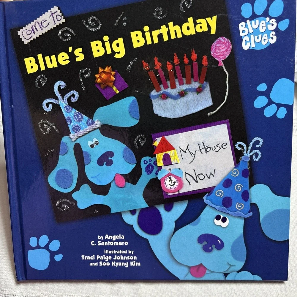 Blue's Clues: Blue's Big Birthday by Angela C. Santomero (1998, Hardcover) NEW!